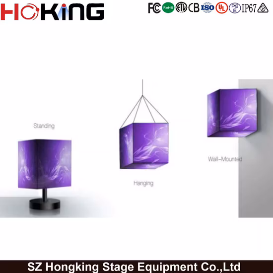 P2.5 P3 P4 P5 LED Wall Panel Cube Design Flexible LED Screen Indoor/Outdoor LED Advertising Display
