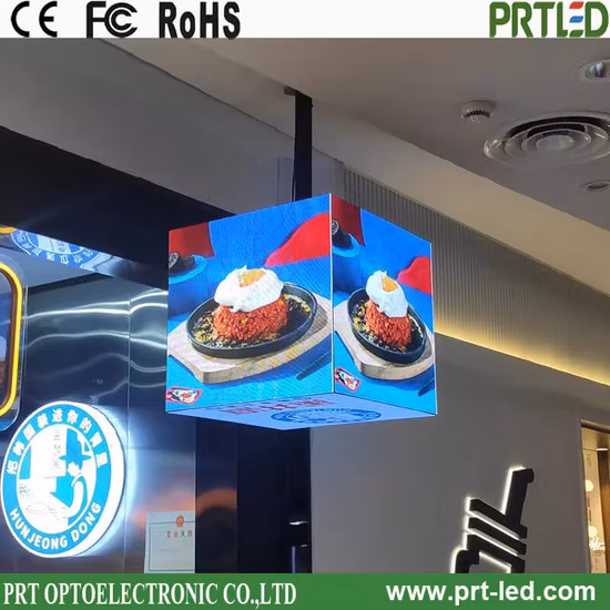 Full Color Indoor LED Cubic Screen Advertising Cube LED Display