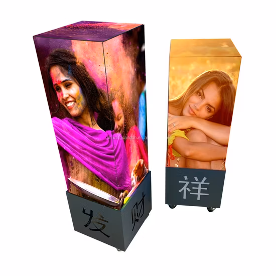 4G WiFi Control Full Color LED Advertising Sign Magic Cube LED Display Screen